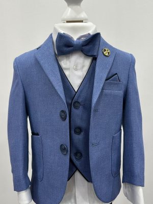 Costume enfant bleu dépareillé-Keya-mariage-Mulhouse
