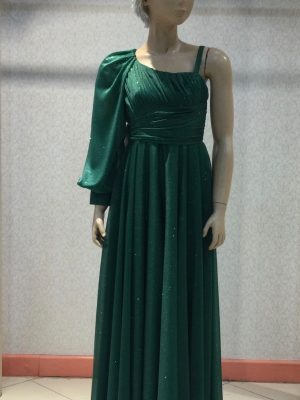 Robe longue enfant 1 manche chez Keya mariage Mulhouse