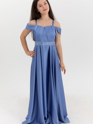 Robe longue ado en satin chez Keya mariage Mulhouse