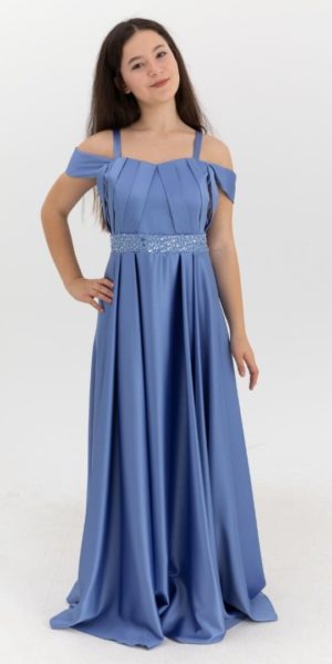 Robe longue ado en satin chez Keya mariage Mulhouse
