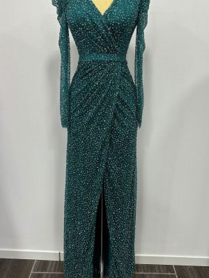 Robe de soirée à manches longues à strass chez Keya mariage Mulhouse