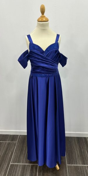 Robe longue en satin pour adolescente chez Keya mariage Mulhouse