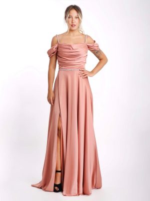 Robe de soirée évasée à col bateau chez Keya Mariage Mulhouse