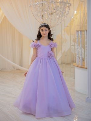 Robe de princesse couleur lavande
