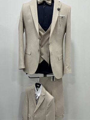 Costume homme beige père et fils