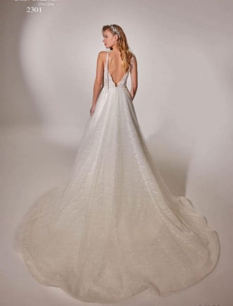 Dos de la robe de mariée Aria chez Keya mariage Mulhouse