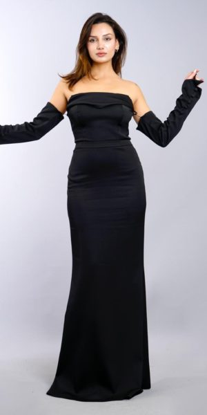 Robe de soirée avec manches amovibles chez Keya mariage Mulhouse