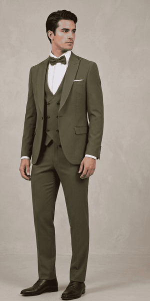 Costume vert sauge foncé - Keya mariage Mulhouse