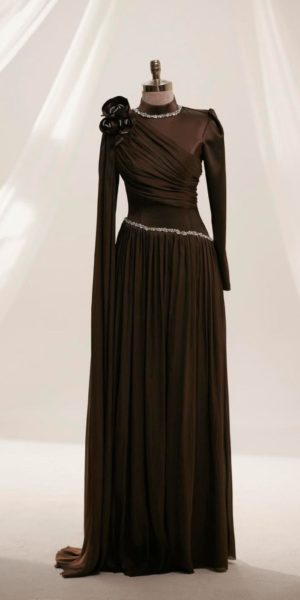 Robe de soirée Modest Imperatrice chez Keya mariage Mulhouse